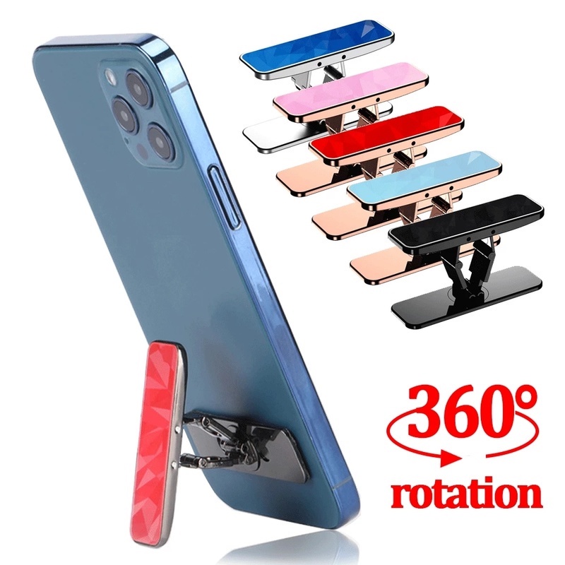 360° Giá Đỡ Điện Thoại / Máy Tính Bảng Bằng Hợp Kim Nhôm Dạng Xoay Vô Hình Tự Dính Đa Năng Có Thể Điều Chỉnh