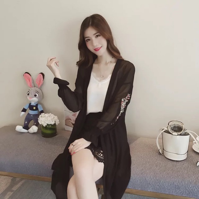 Áo khoác ngoài đi biển+tặng set hoa tai 😍 | BigBuy360 - bigbuy360.vn
