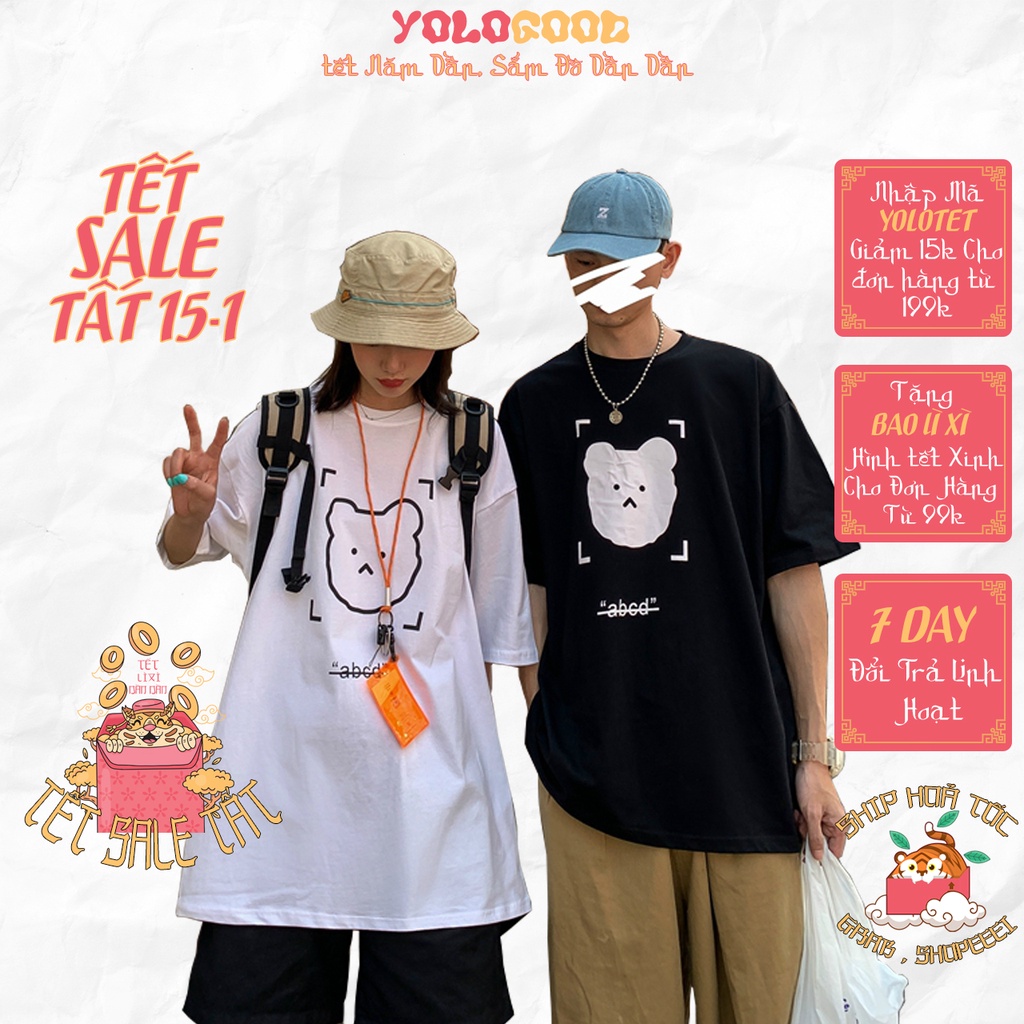 Áo thun tay lỡ  abcd  phông Unisex nam nữ tee oversize form rộng pull Ulzzang Streetwear Hàn Quốc vải mềm