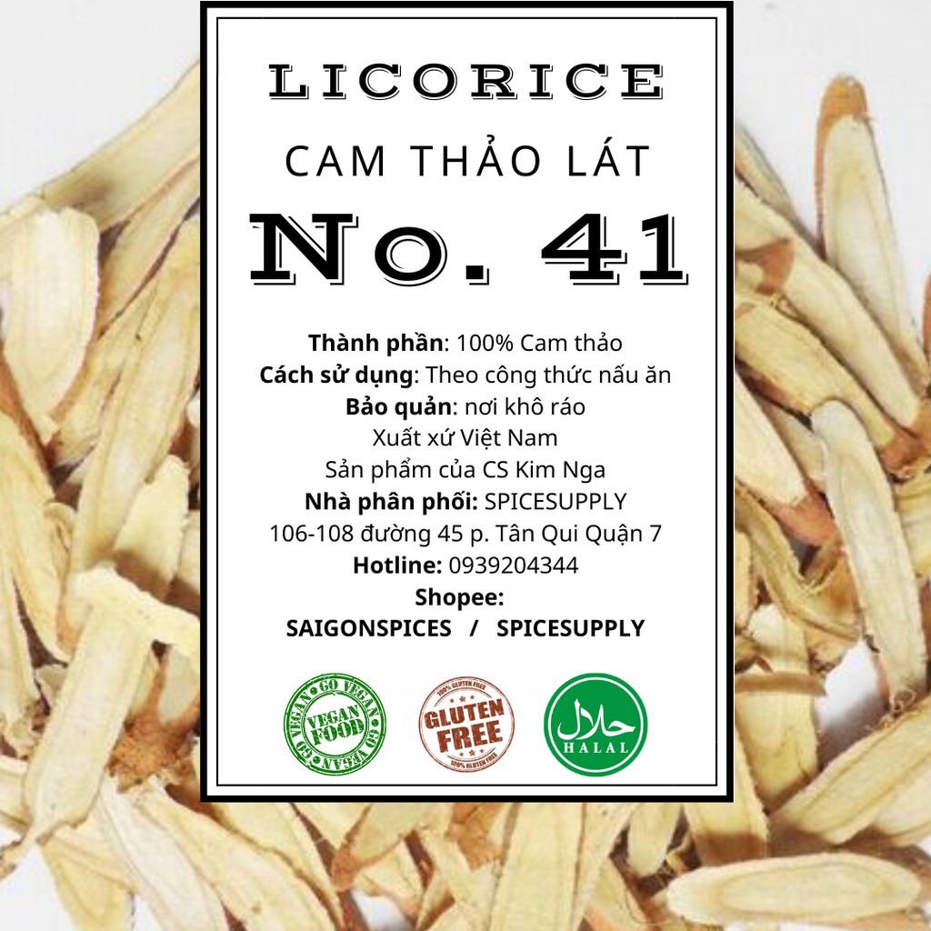 200g 50g Liquorice Root - Cam thảo khô thái lát
