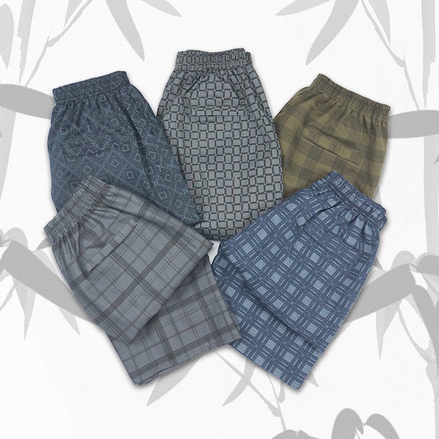 Combo 5 Quần Đùi Nam Mặc Nhà Vải Cotton Thông Thoáng