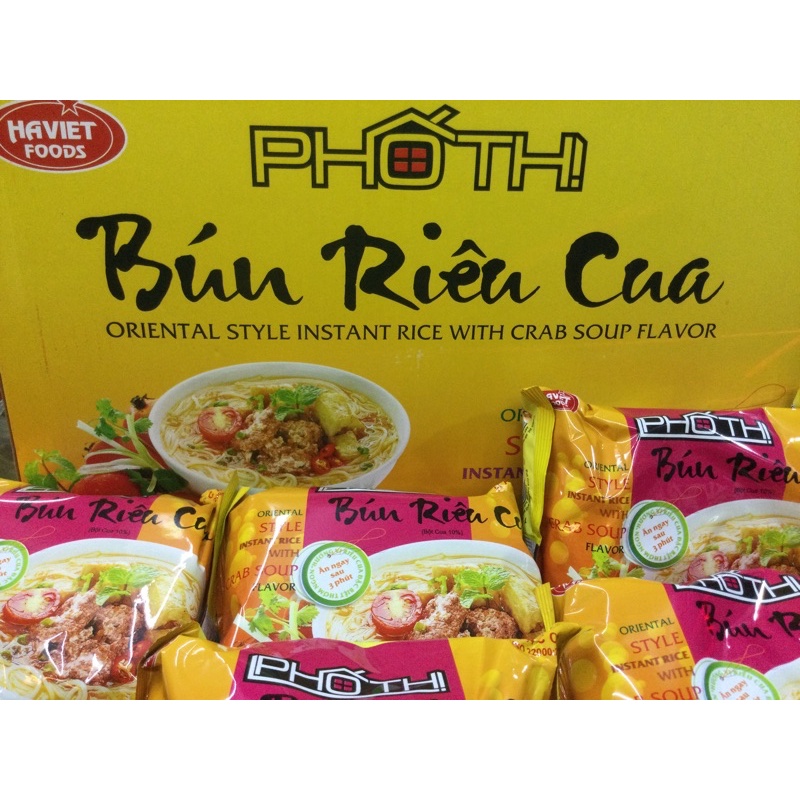 Bún riêu cua ăn liền Phố Thị