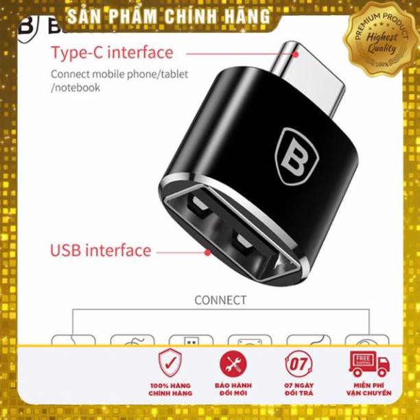 Đầu chuyển đổi OTG USB Type C sang USB A Baseus (TYPE C Male to USB Female Cable Adapter Converter)