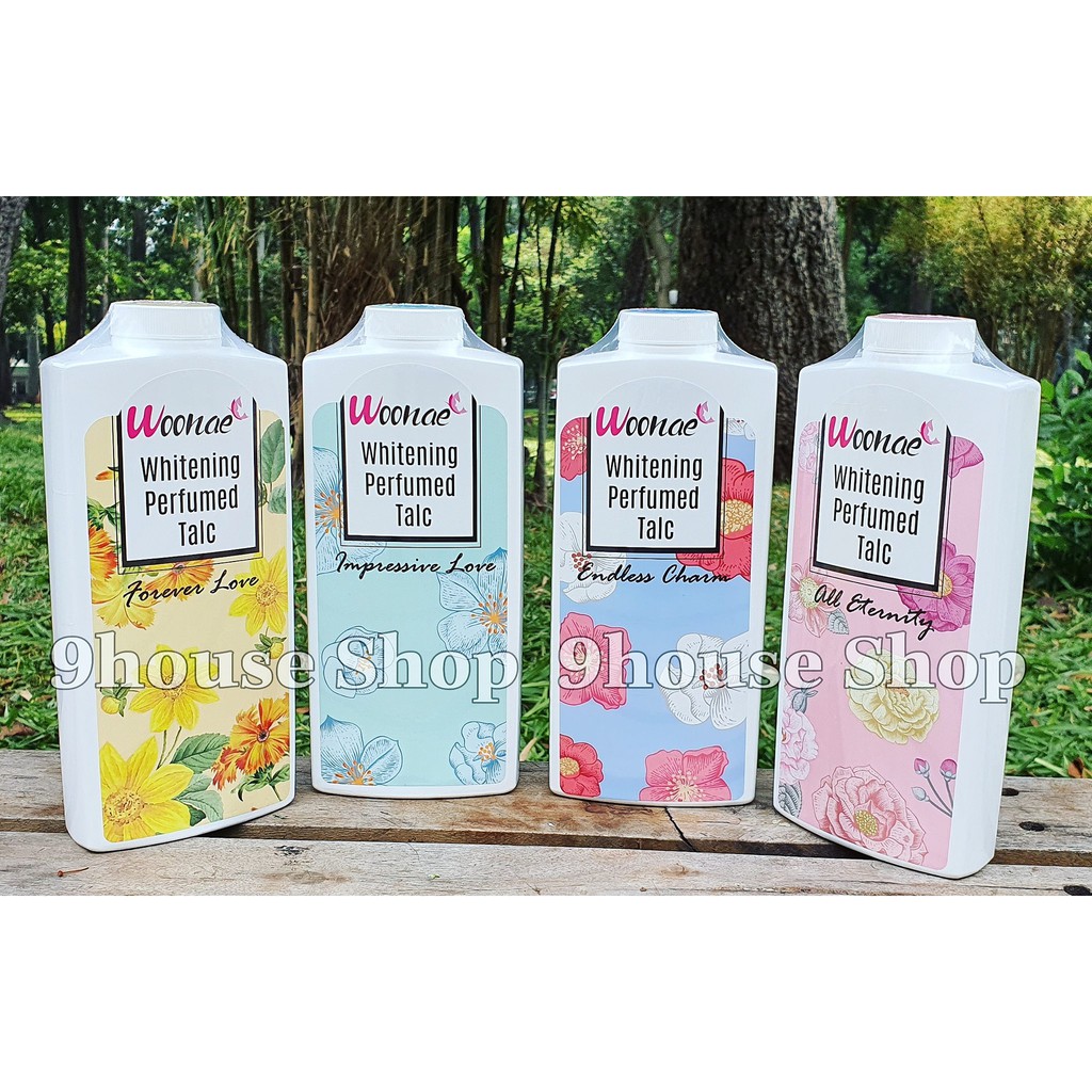 01 Chai Phấn Thơm Hương Nước Hoa Woonae Whitening Perfume Talc 200gram Thái Lan