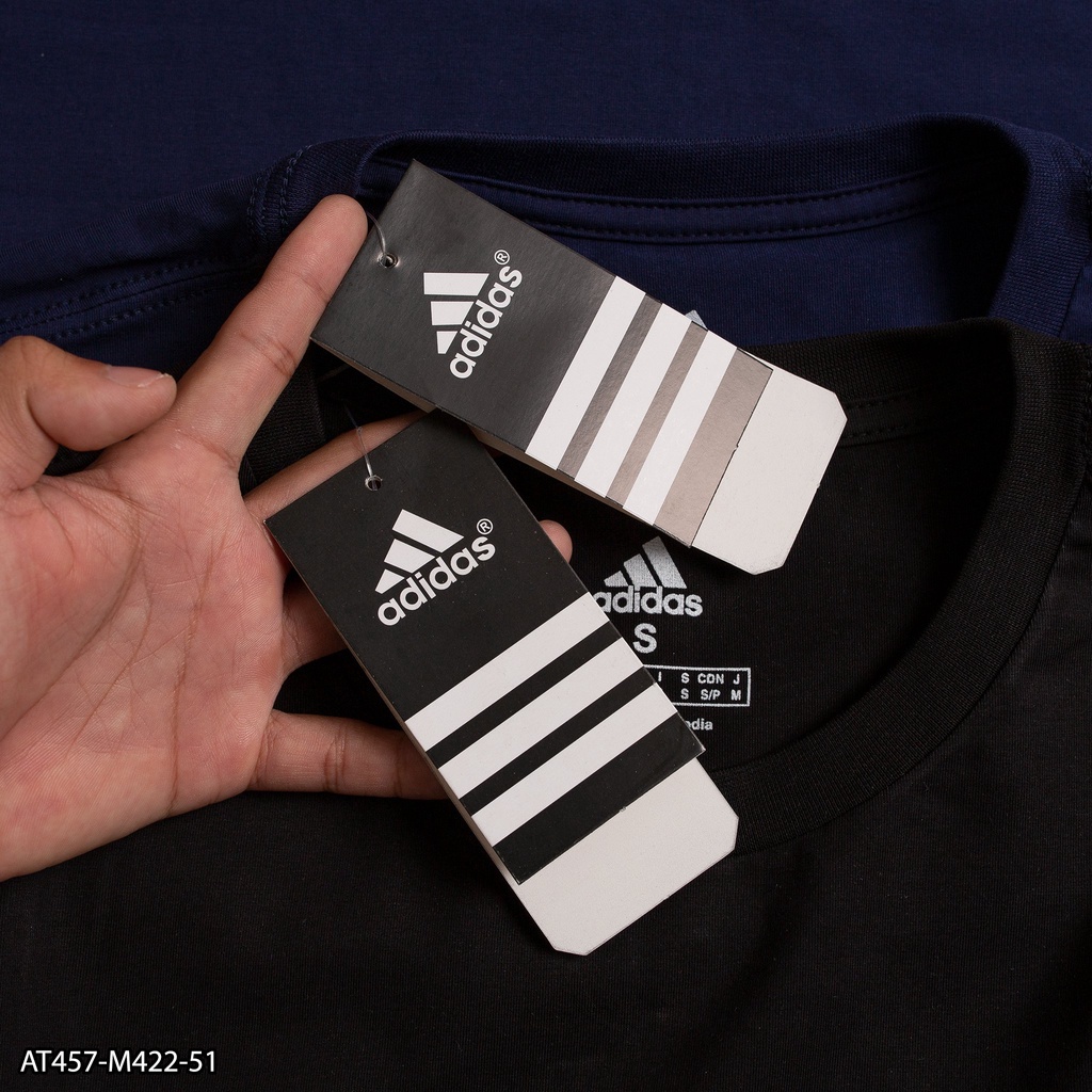 Áo thun Adidas in logo cùng màu 100% Cotton AT457 - áo thun nam VNXK
