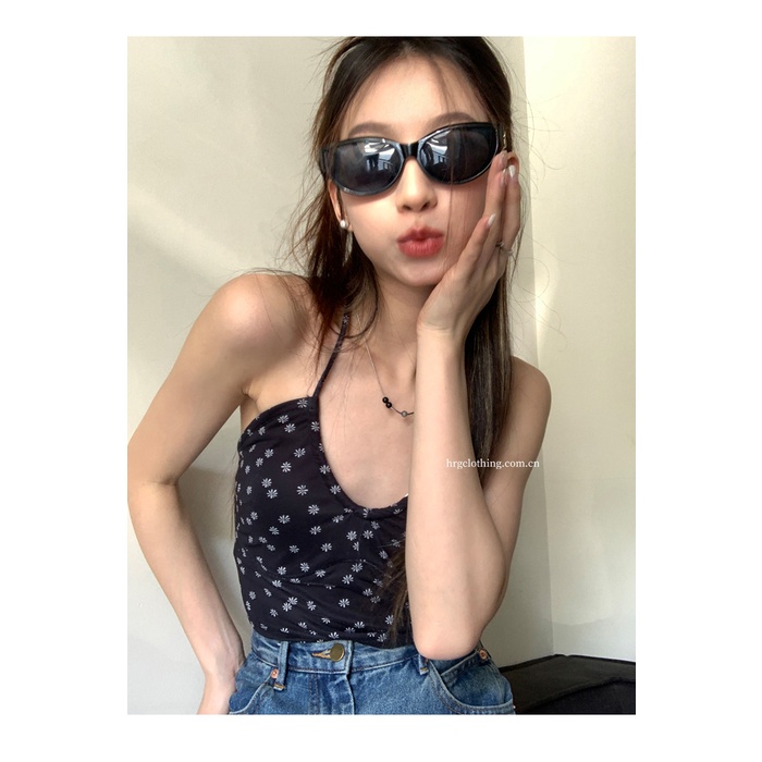 Áo tanktop in hoa/Áo cardigan tay dài SUXI phong cách Hàn Quốc cho nữ