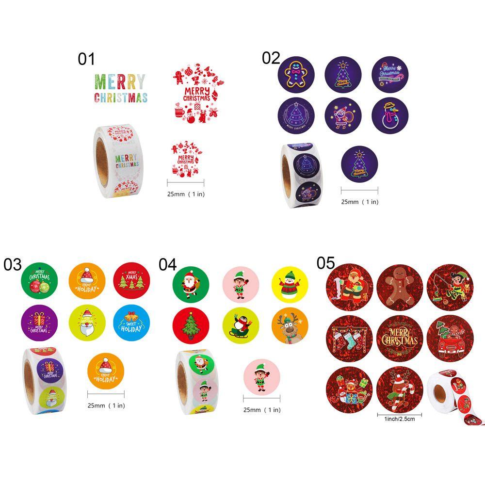 Cuộn 500 Miếng Dán Trang Trí Giáng Sinh
