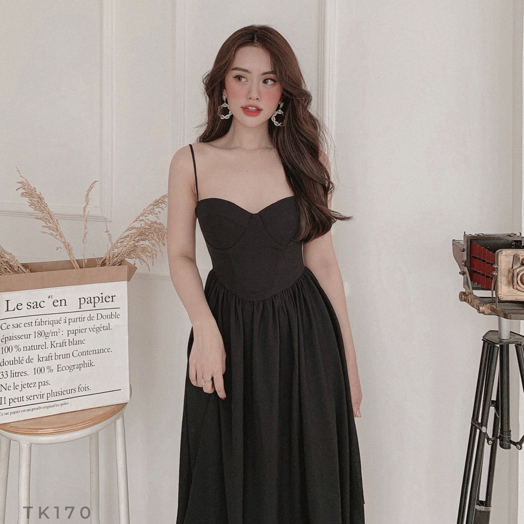 Đầm 2 dây voan cúp ngực | BigBuy360 - bigbuy360.vn