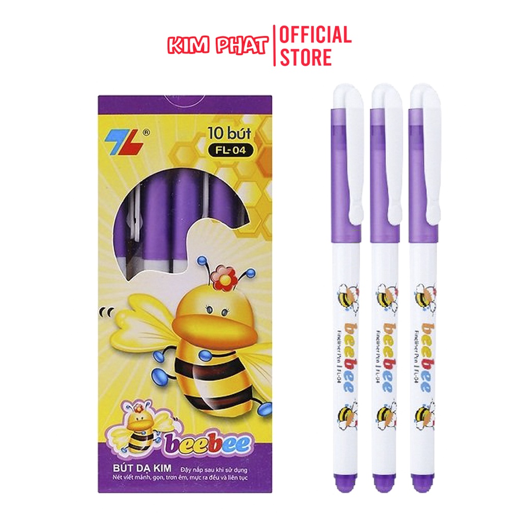 Bút dạ kim FL-04 Beebee Doraemon đầu bi 0.3mm màu tím