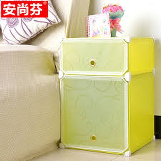 TỦ GHÉP MINI 2 Ô ĐỂ ĐẦU GIƯỜNG