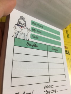 Hoá đơn bán hàng mini mỹ phẩm