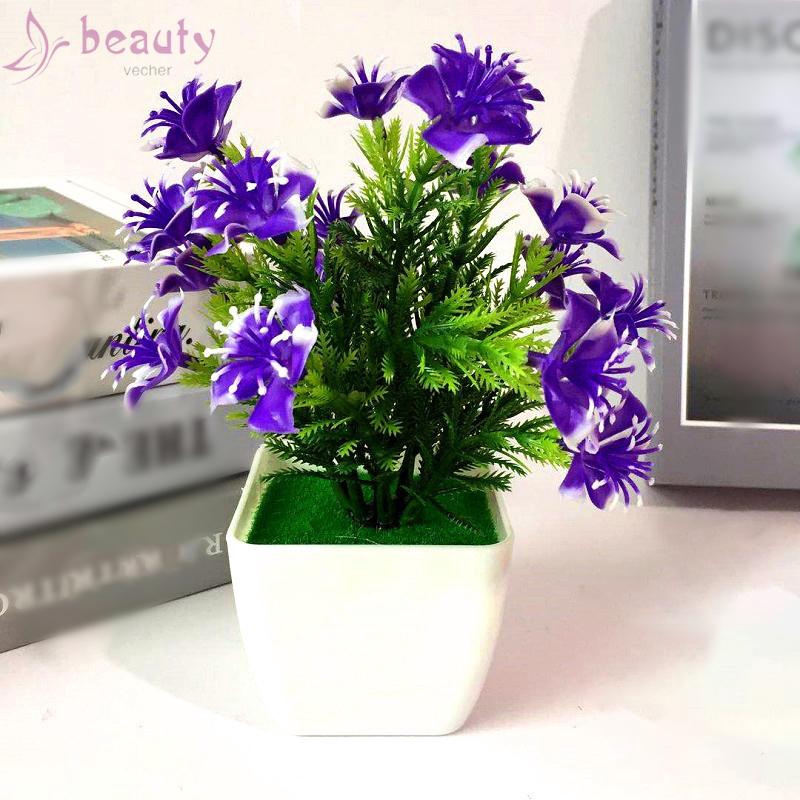 Artificial Bonsai Party Wedding Potted Craft Flower Plant Home Office Decoration Hotel Fake Simulated Mini 2019