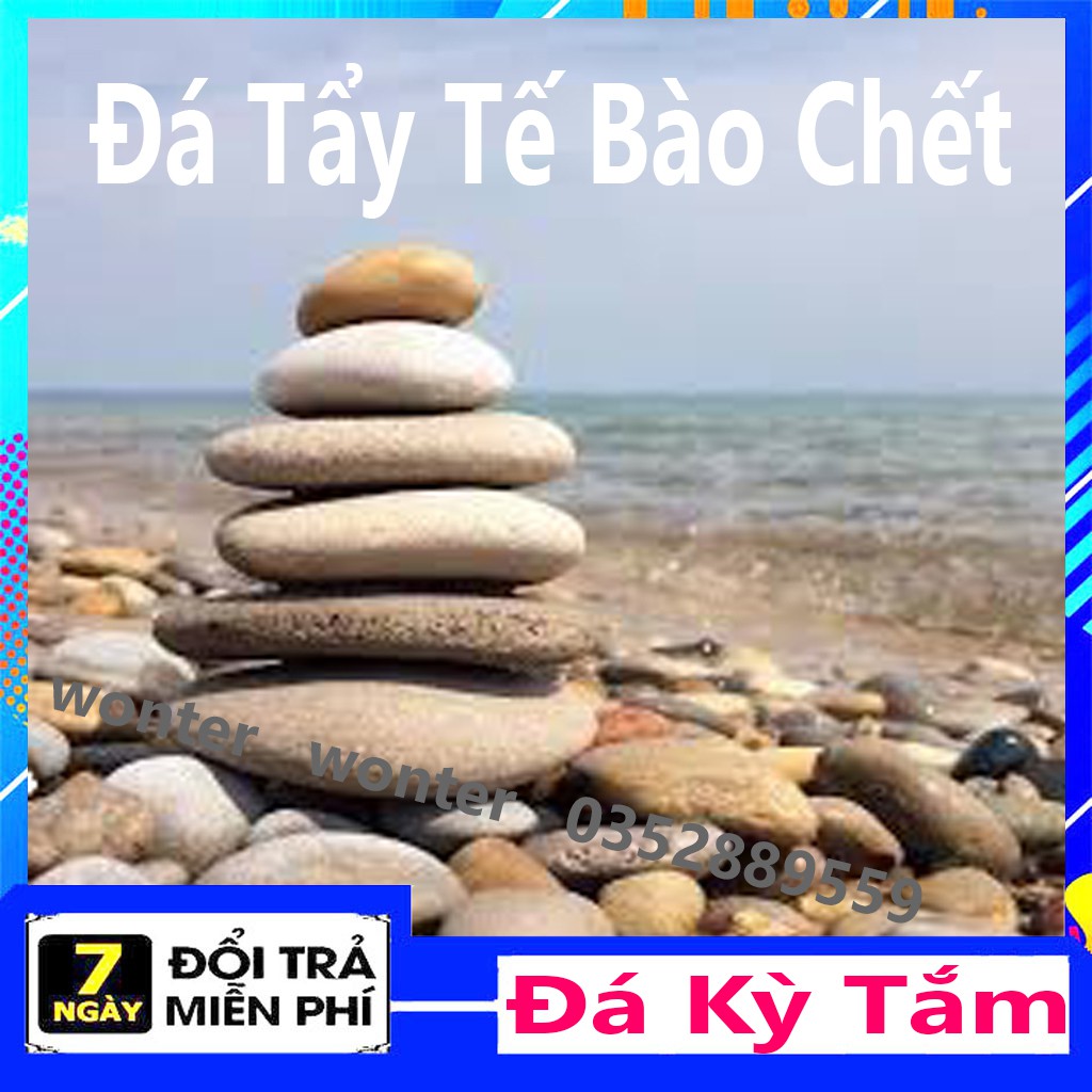 Đá Kỳ Tắm Tẩy Tế Bào Chết Tự Nhiên - Đá Cuội Massage Rửa Mặt