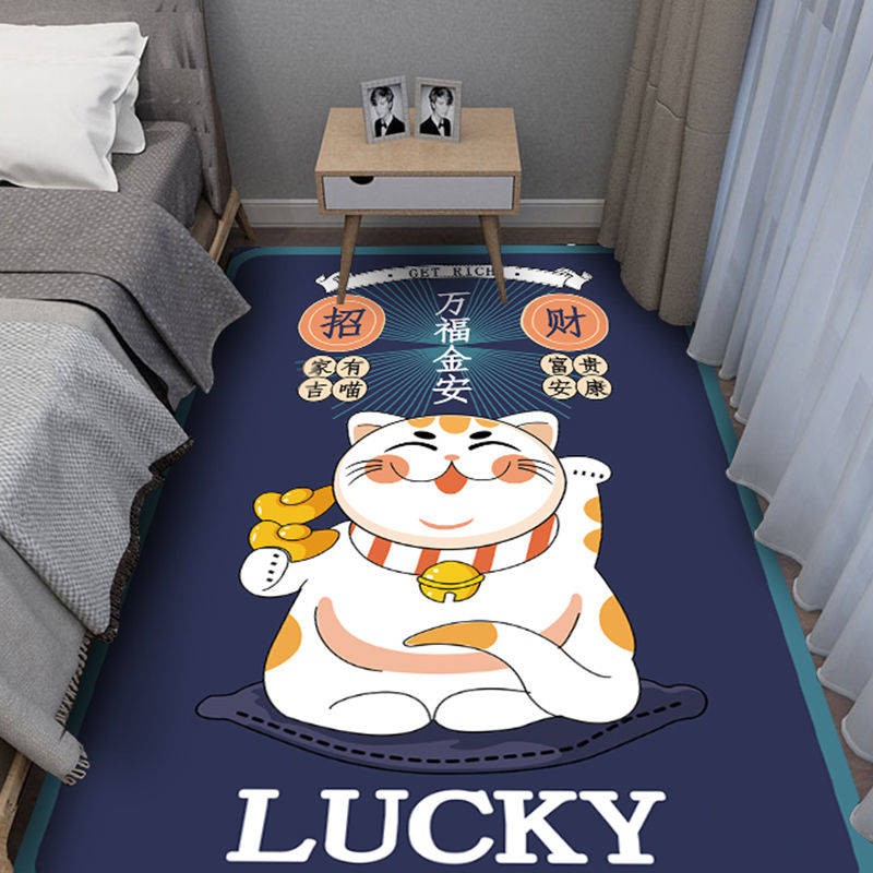 Thảm Lót Sàn Phòng Ngủ / Cửa Sổ / Giường Ngủ Bằng Vải Flannel Kiểu Nhật Hàn Dễ Thương Cho Bé Gái