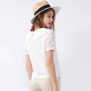 Áo ren trắng chất đẹp namcon27
