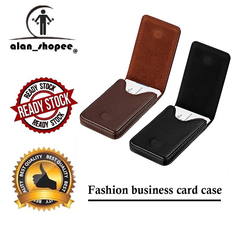 Ví Nam Châm Đựng Thẻ Danh Thiếp / Danh Thiếp Bằng Da pu Phiên Bản Dọc