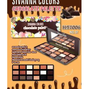 [Auth Thái] Bảng Mắt Sivanna Có Nhũ Tông Nâu Đất Cam Chocolate - Bảng Phấn Mắt Sivanna Chocolate Tông Nâu Đất Cam Có Nhũ