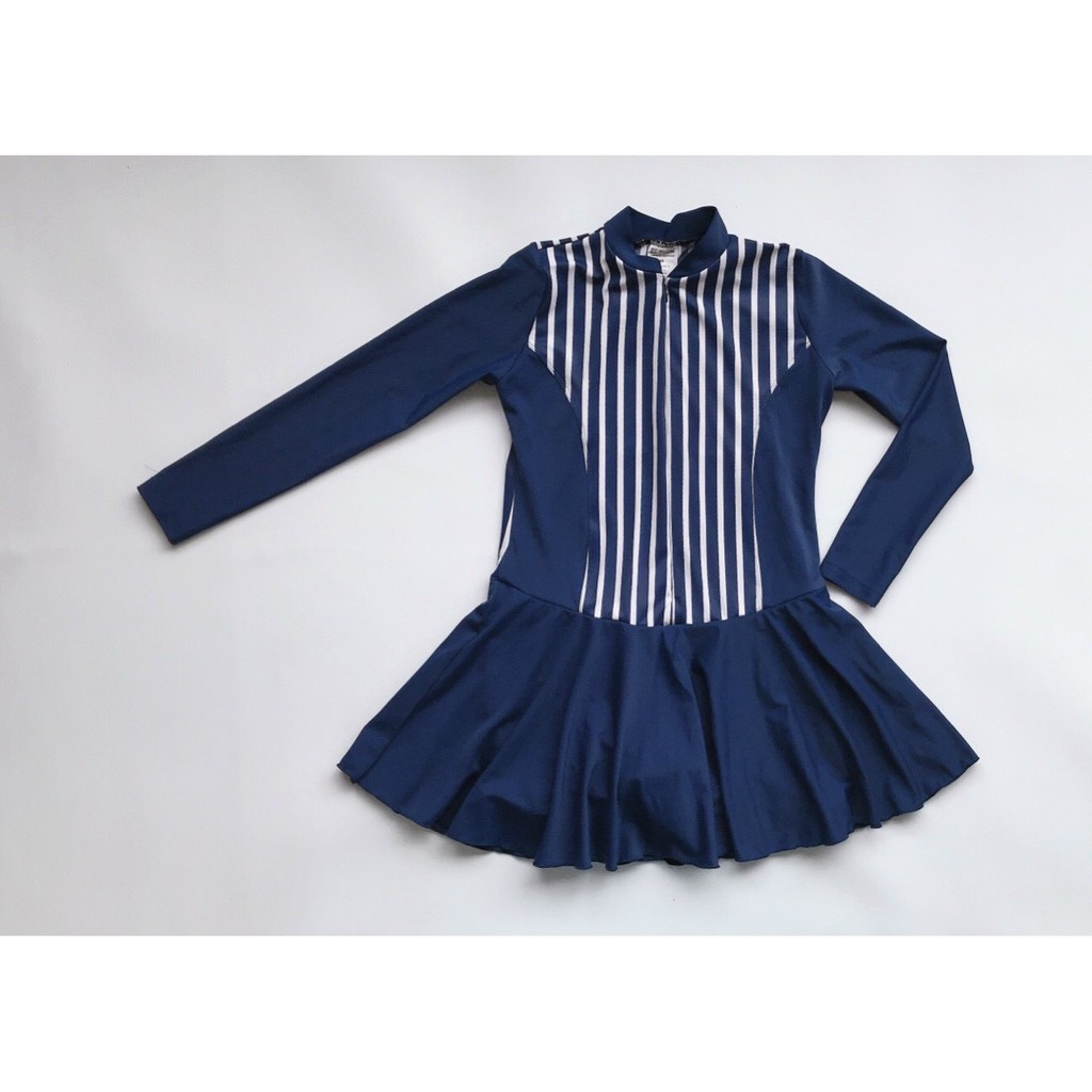 Đầm bơi tày dài liền - Có quần short bên trong - Giao màu ngẫu nhiên