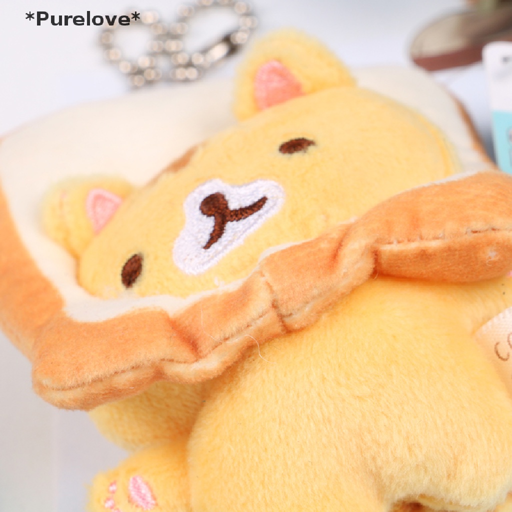 [Purelove] Thú Nhồi Bông Hình Mèo Bánh Mì / Mèo Vàng Nhỏ Có Móc Treo Trang Trí [Hot
