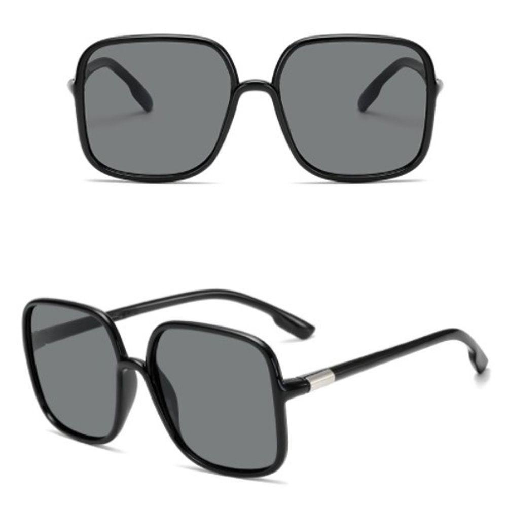 Kính Mát Gọng Vuông Lớn Phong Cách Vintage Dành Cho Nam Nữ