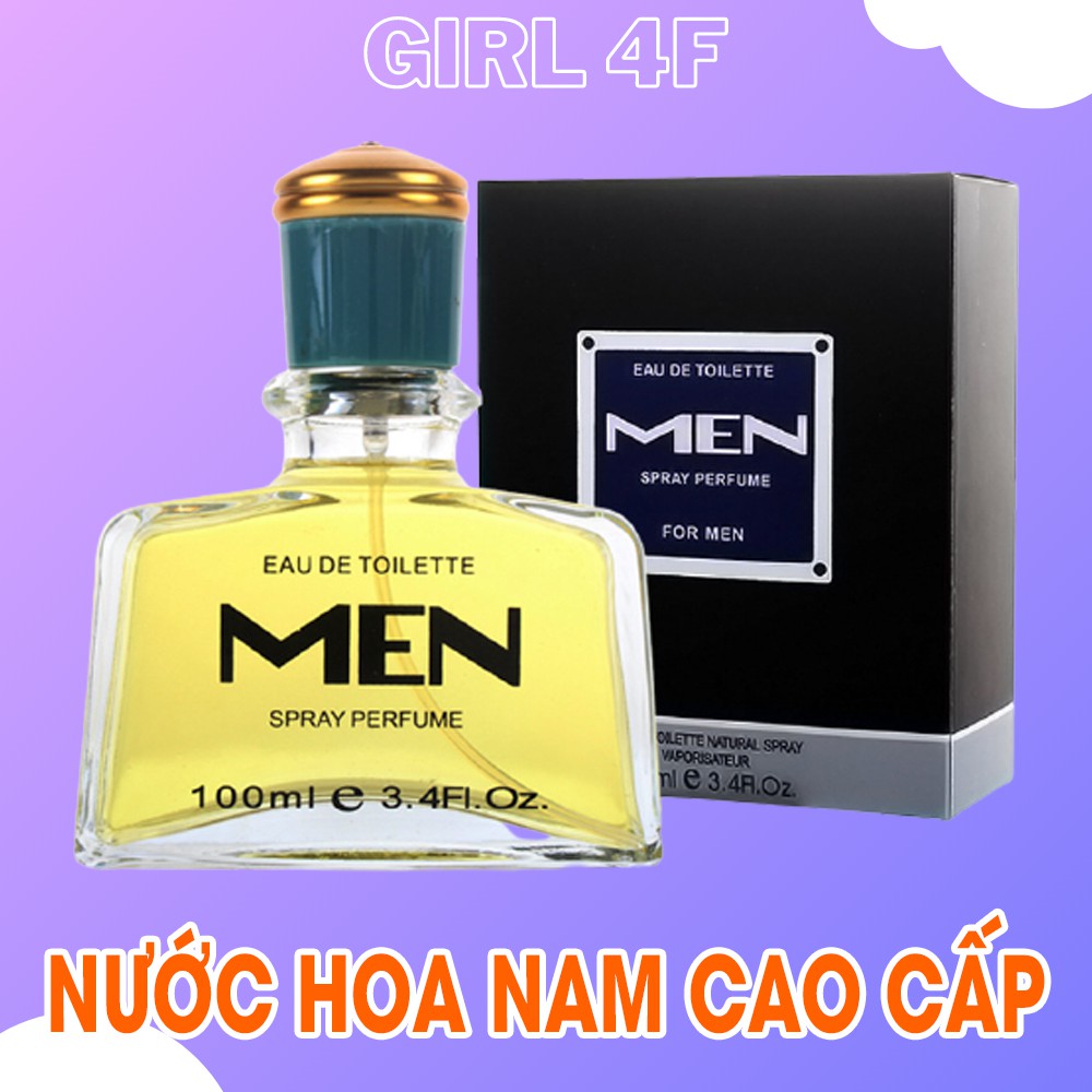 nước hoa nam thơm giữ mùi lâu giá rẻ men nội địa trung dung tích 100ml hương thơm ngọt mát dễ chịu cuốn hút mạnh mẽ