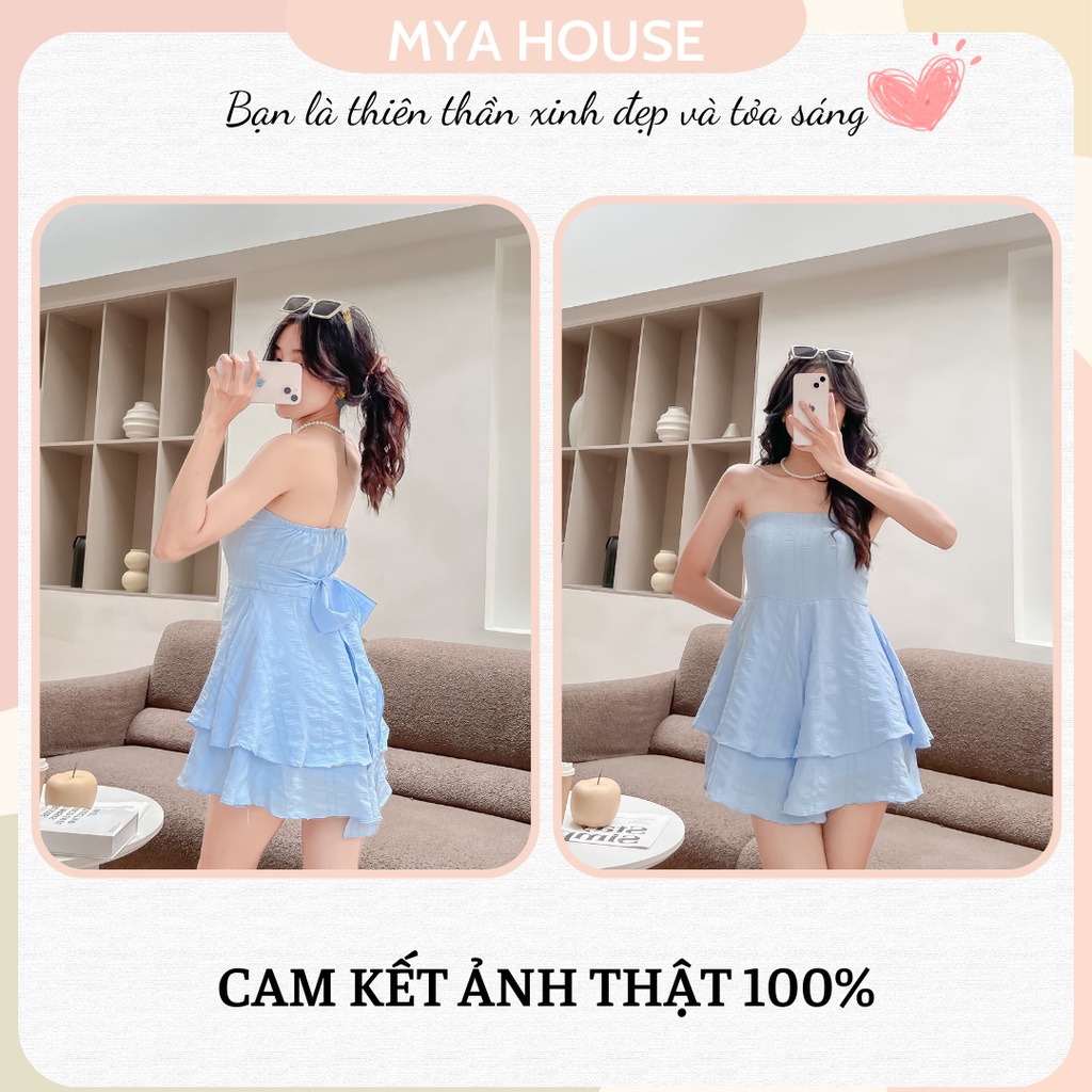 Set Đầm Cúp Xanh Mint Đen Hồng Áo khoác trắng MYA HOUSE
