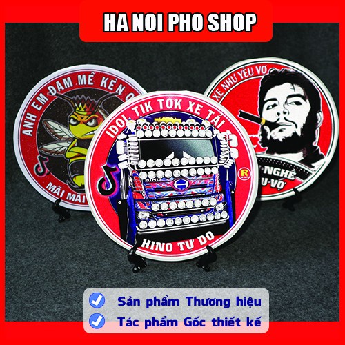 03 Tem HINO Thái - Đi Yêu Nghề, TikTok Xe Tải phản quang chống nước - HNP Studio Shop