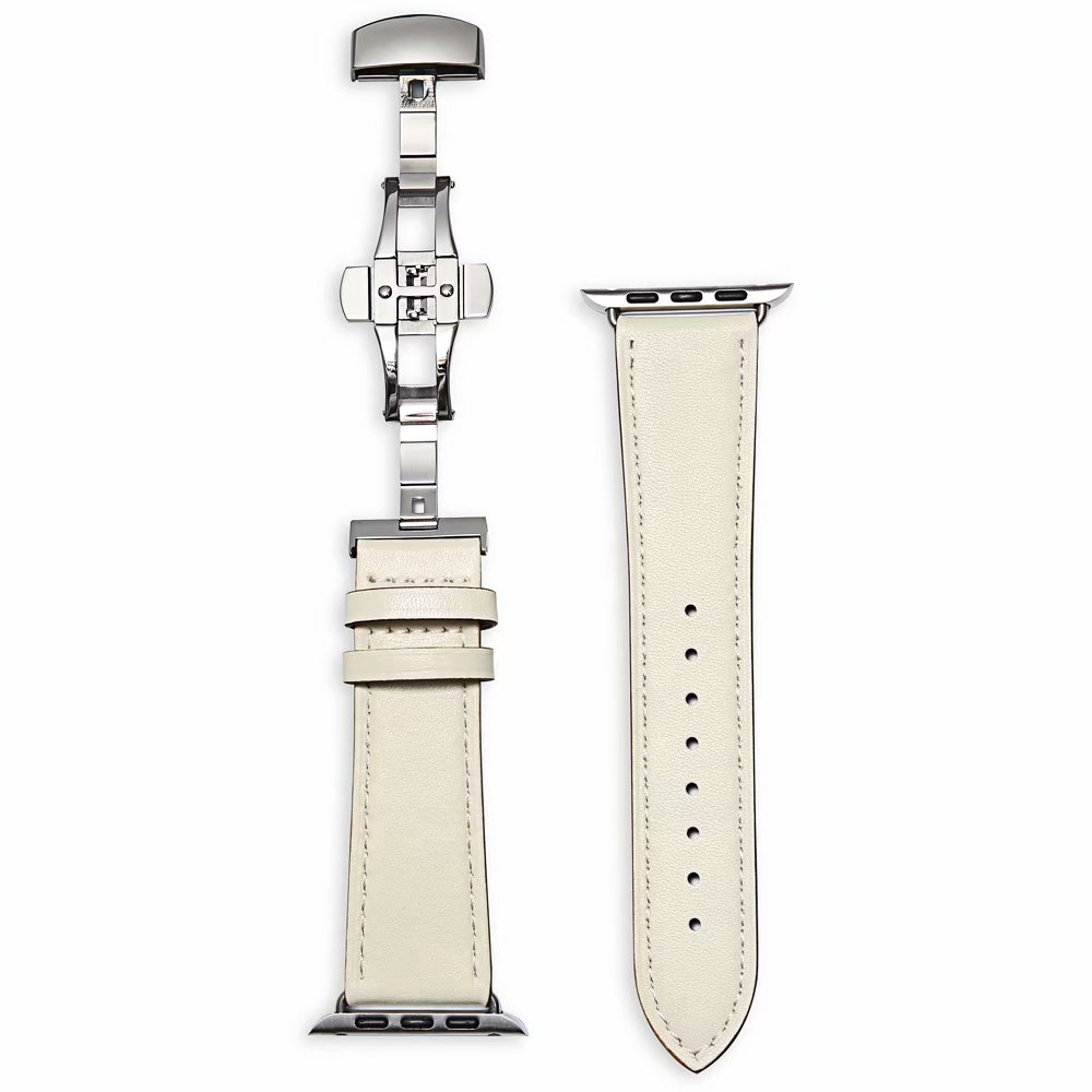 【Apple Watch Strap】 Dây da thiết kế thời trang thay thế cho đồng hồ thông minh Apple Watch Series 6 se 5 4 3 2 1 38mm 40mm 42mm 44mm