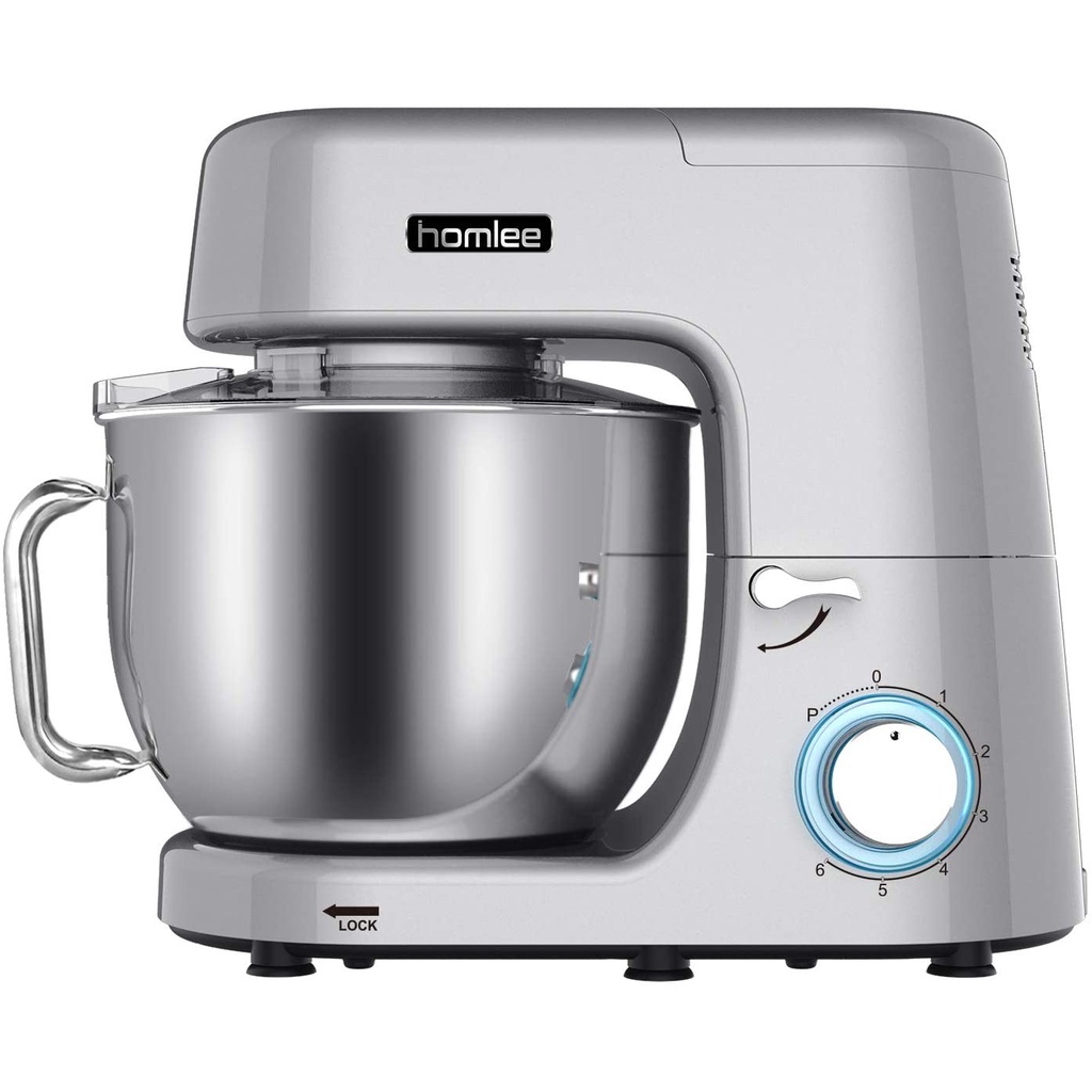 (Hàng xuất UK) Máy nhào bột Homlee / Cookmii SM-1508 7.2L 1800W - Hàng chính hãng - Bánh răng kim loại khỏe vô  cùng