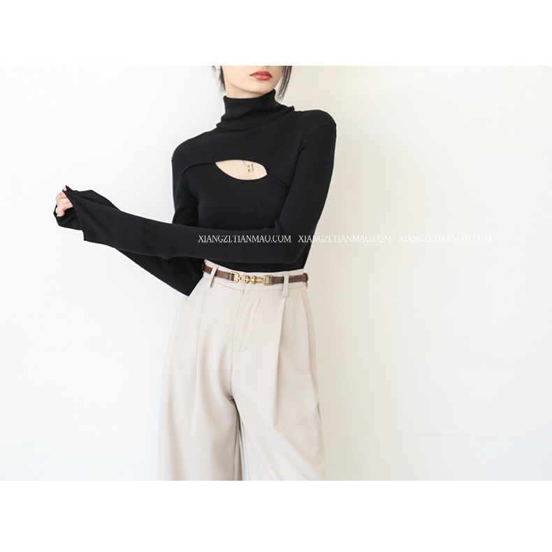 Áo len tay dài cổ lọ phong cách Hàn Quốc với 7 màu lựa chọn