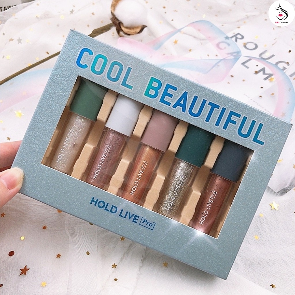 Set nhũ HOLD LIVE Cool Beautiful nội địa trung - set nhũ lấp lánh JINT