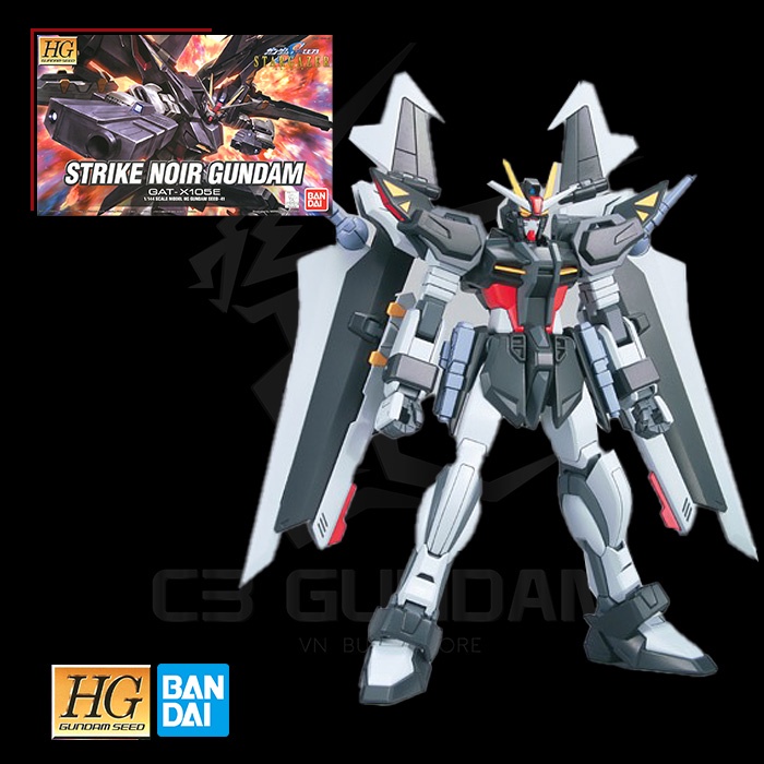 MÔ HÌNH GUNDAM HG SEED 1/144 STRIKE NOIR GUNDAM SEED BANDAI HGSEED