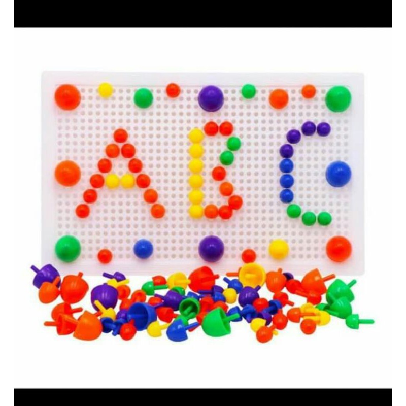 Cắm nấm sáng tạo tăng tập trung chú ý cho bé