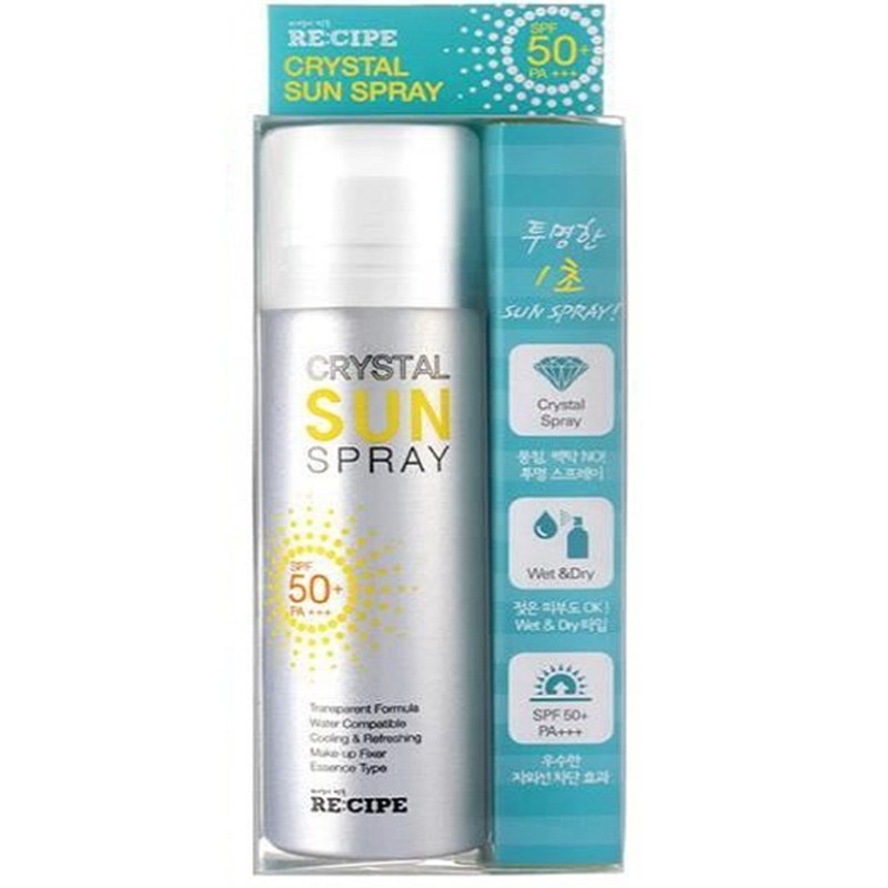 Xịt chống nắng Recipe Crystal Sun Spray 150ml