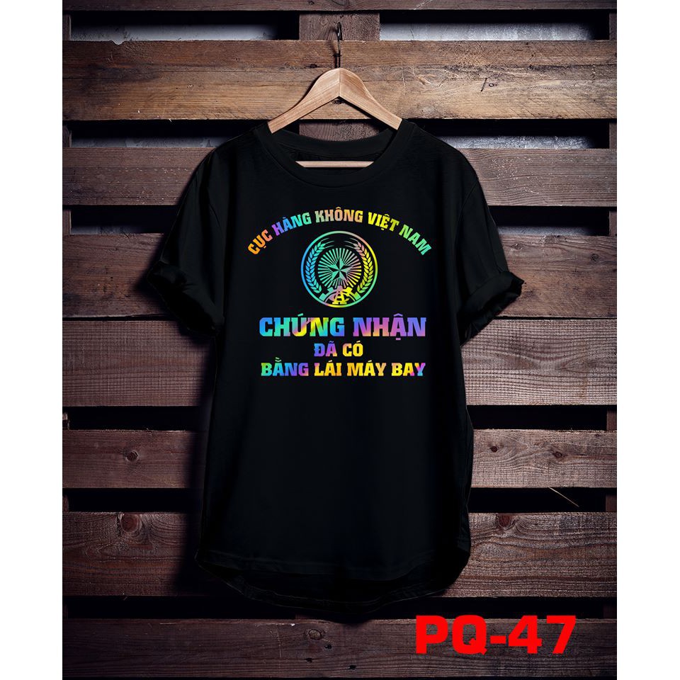 Áo phông phản quang bảy màu Chứng nhận bằng lái, áo thun nam nữ, quần khaki, quần nữ, sét bộ mặc ở