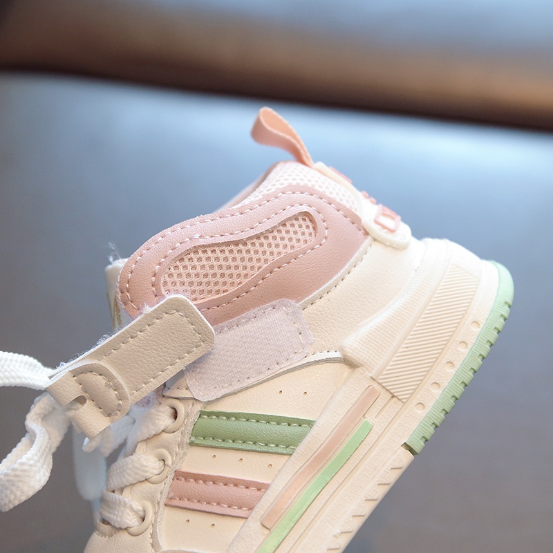 Giày Sneaker Cổ Cao Đế Mềm Chống Trượt Thoải Mái Thời Trang Cho Bé Trai Và Gái 3-18 Tuổi