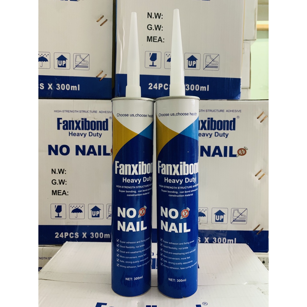 Keo dán đa năng Fanxibond Heavy Duty, kết dính siêu mạnh. Dán gỗ, alu, thạch cao, gạch, đá, kim loại, nhựa, cao su...