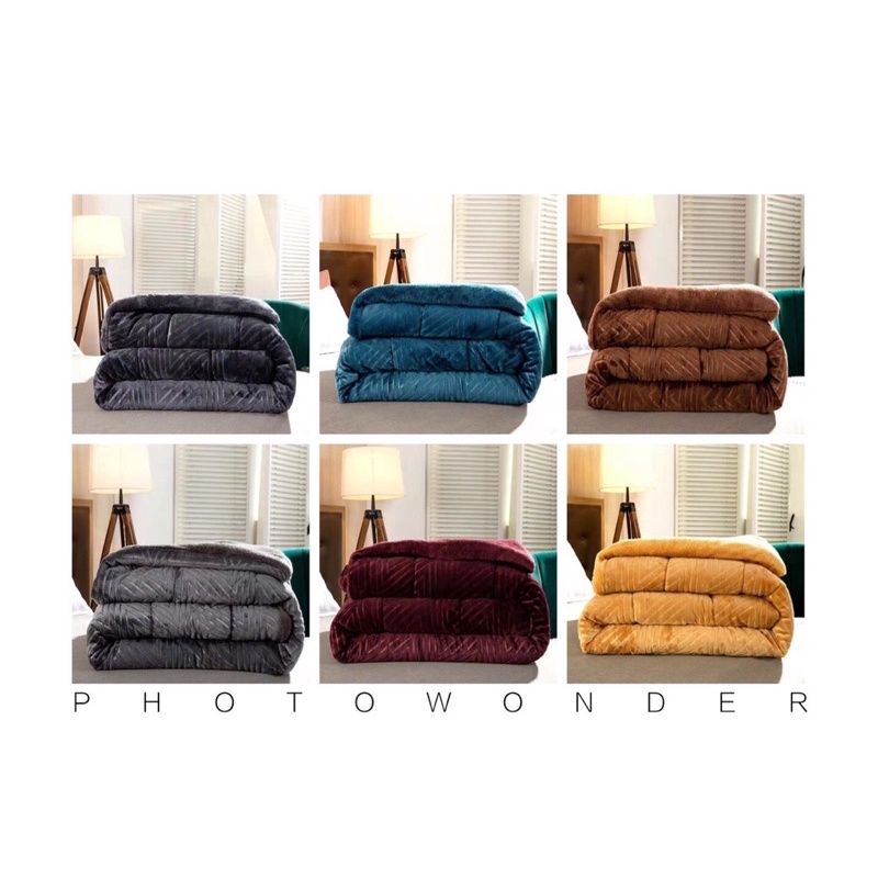 Chăn lông cừu Cao cấp KIRLAND - 2mx2m4 Cực kì rộng. Hàng xuất khẩu chính hãng.