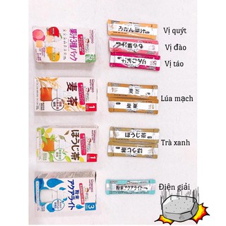 Trà Wakodo Nhật Bản nhiều vị (lúa mạch, điện giải, trà xanh, hoa quả)