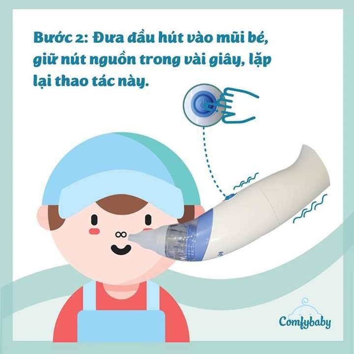 Máy hút mũi vệ sinh mũi cho trẻ sơ sinh Comfybaby CF718