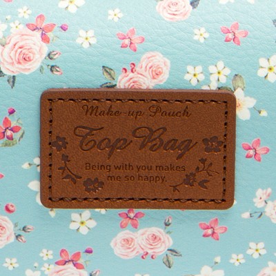 Túi Đựng Bút ARTBOX Hàn Quốc Dáng Vuông Màu Mint Họa Tiết Hoa Nhí