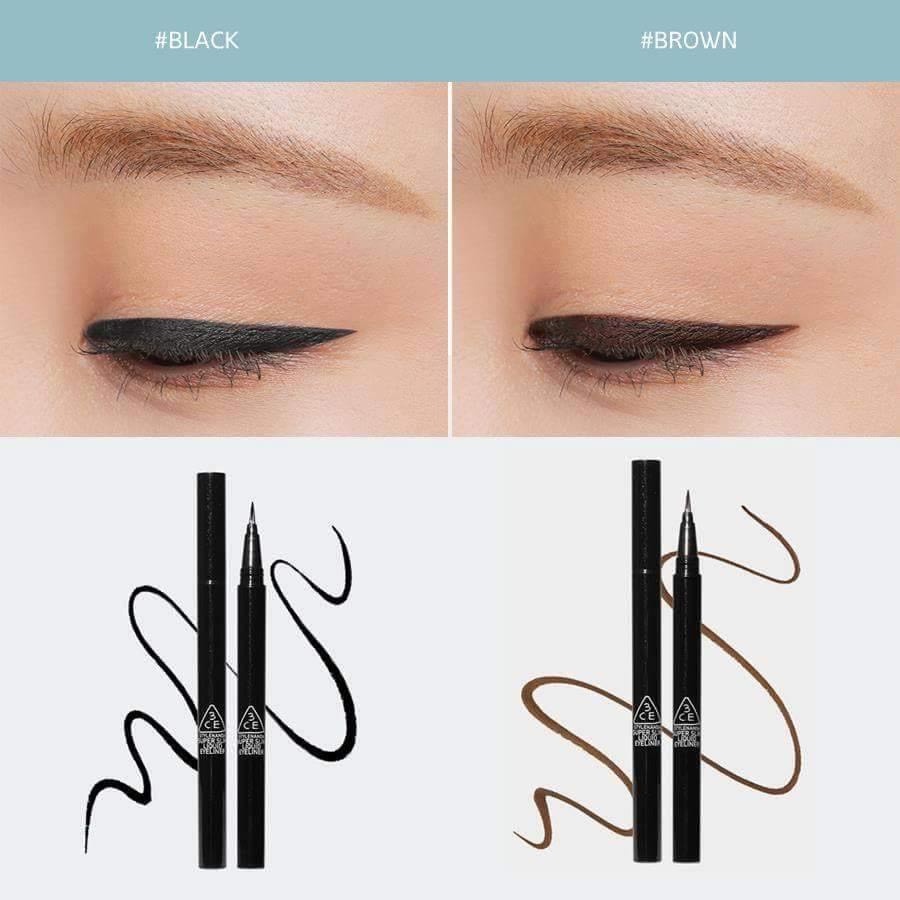 Bút Kẻ Mắt Nước 3CE Super Slim Pen Eyeliner Brown  - Đầu Bút Siêu Mảnh