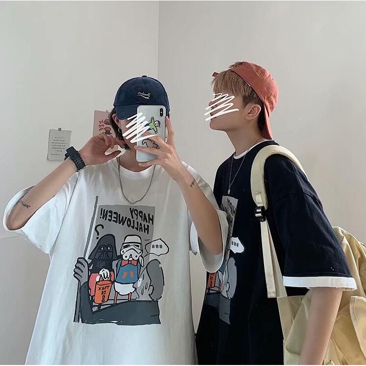 Áo Thun Form Rộng Ngắn Tay Thời Trang Dành Cho Nam