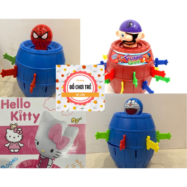 Trò chơi may mắn đâm hải tặc/siêu nhân nhện/đoremon/hellokitty