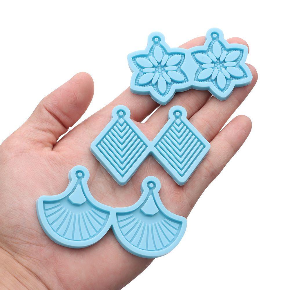 LONTIME Khuôn Silicone Làm Bông Tai DIY Tiện Dụng