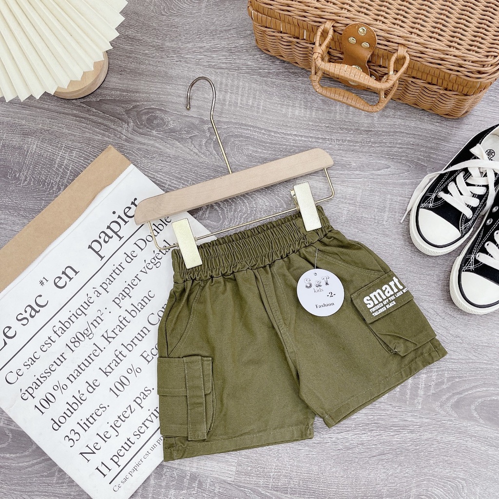 Quần ngố kaki siêu mềm cho bé trai- hàng loại 1