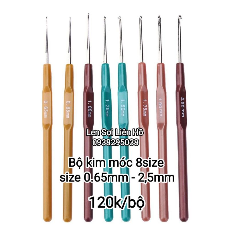 Bộ kim móc 8 size