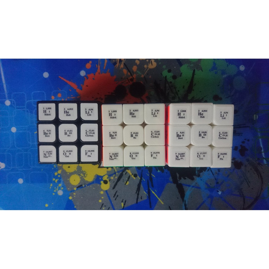 Rubik 3x3x3 Nguyên Tố Hóa Học