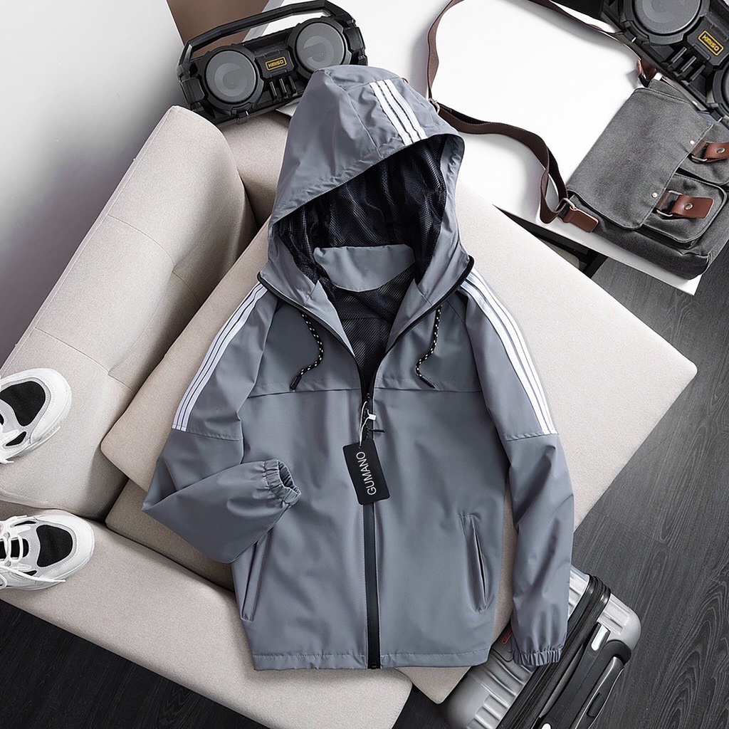 Áo khoác gió nam nữ 2 lớp chống nước chống gió chất áo tráng bạc cao cấp giá rẻ