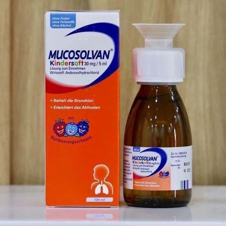 [ 100% CHÍNH HÃNG ] Siro ho và tiêu đờm tan nhầy Mucosolvan Đức 100ml